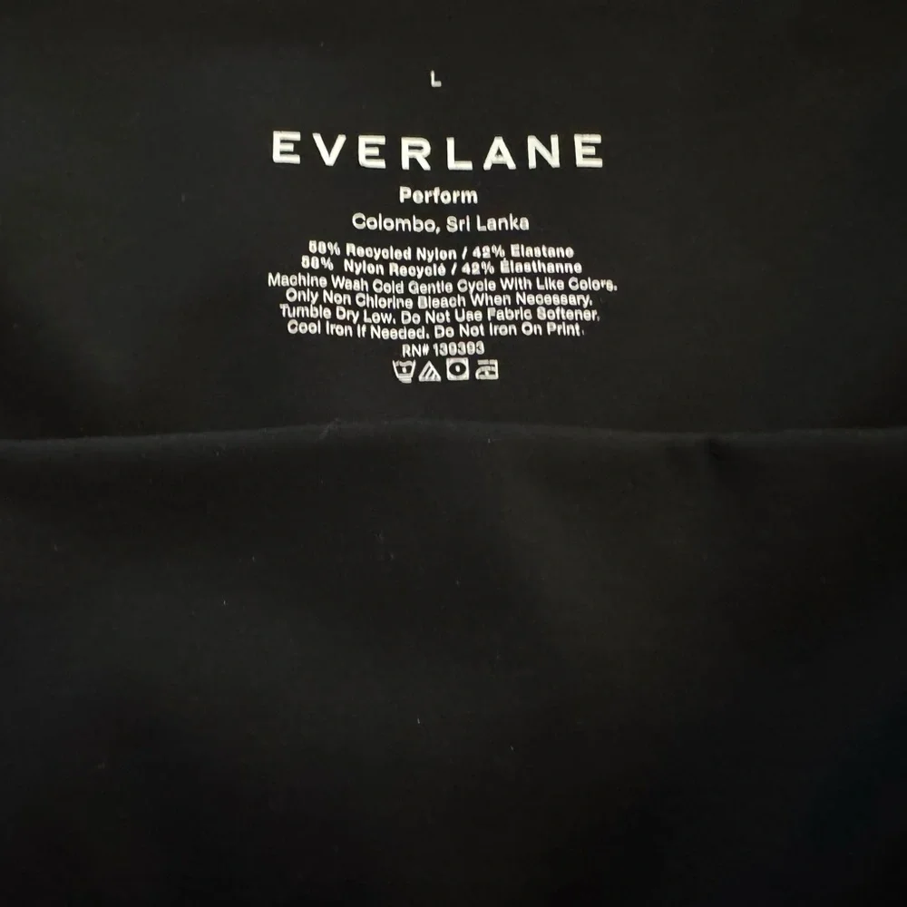 Everlane Womens Perform Cropped Leggings High Rise Capri High Waist L Black - Picture 6 of 6